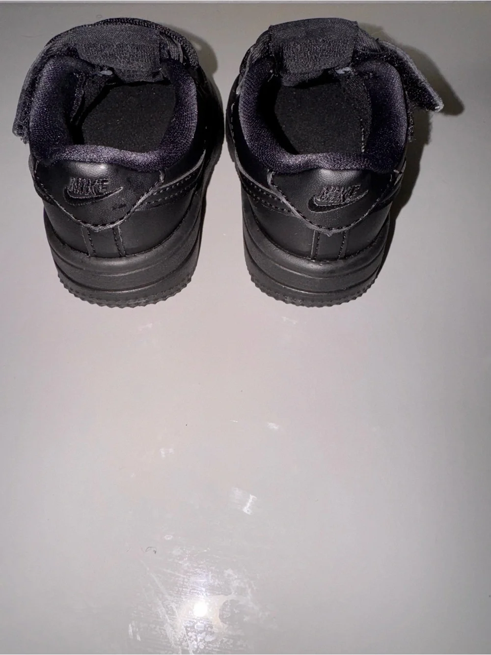 Toddler Black Airforce Ones- Size 5c